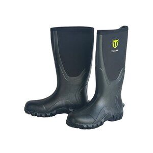 TideWe Mens Size 7 Rubber Neoprene Boots Waterproof Steel Shank Black New Other#